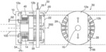 Synchronous electrical machine with rotor having angularly shifted portions