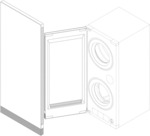 Door for electronic washing and drying machine