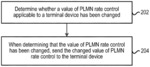 Methods and apparatuses for PLMN rate control