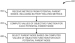 Optimized parent and path selection for battery powered devices within a wireless network