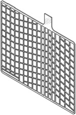 Grid base plate for lead storage battery