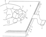 INPUT DEVICE WITH A TOUCHSCREEN OR TOUCHPAD AND INPUT PART WITH SNAP HAPTICS LOCATED THEREIN