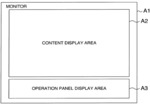 Multimedia player displaying operation panel depending on contents
