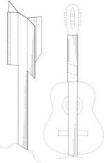 Cover for stringed instrument neck and strings