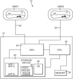 Display pacing in multi-head mounted display virtual reality configurations