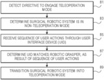 Unmatching/matching UID to robot grasper for engaging teleoperation
