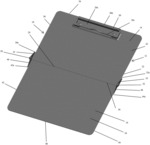 Foldable clipboard
