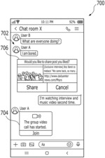 Method and system for sharing content on instant messaging application