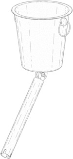 Strut mounted beverage bucket