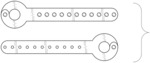 Extension cord plug retention strap assembly