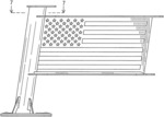 Flag display device