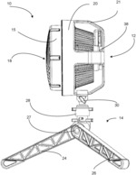 Fan design with an impact absorbing structure