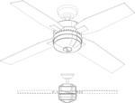 Combination ceiling fan motor housing and light kit