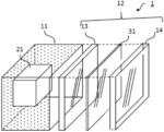LIDAR DETECTION DEVICE PROVIDED WITH A LAMINATED PROTECTIVE LAYER
