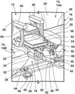 VEHICLE HAVING A SEATING ASSEMBLY AND TRAY TABLE
