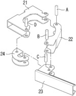 INTEGRATED BRACKET FOR FIXING SPRINKLER REDUCER WITH TOGGLE ONE-TOUCH MIDDLE BRACKET AND LENGTH-ADJUSTABLE END BRACKET