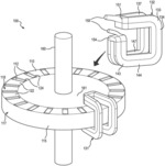 SYSTEM FOR AN ELECTRIC MOTOR WITH COIL ASSEMBLIES AND INTERNAL RADIAL MAGNETIC ELEMENTS