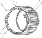 STATOR WITH CLOSED SLOTS WITH CONTINUOUS WINDING FOR AN ELECTRIC MACHINE AND PROCESS FOR MAKING SUCH STATOR