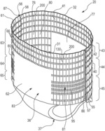 Absorbent article with belt having zoned elasticity