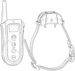 Training collar with remote control