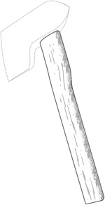 Square axe handle
