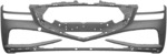 Front bumper cover for vehicles