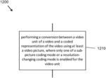 Subpicture dependent signaling in video bitstreams