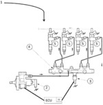 DIAGNOSIS OF THE CONDITION OF A PUMP IN AN INJECTION SYSTEM FOR DIESEL ENGINE