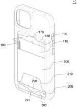 Protective case having card storages for portable electronic device