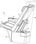 Compact adjustable reclining mechanism for a theater seating unit with planar back drop