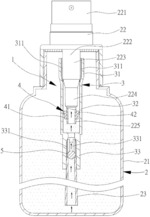 Flow guide device of spray container