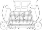 Self cleaning modular floor system for robotaxis and passenger vehicles