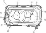 SPLASH-PROOF CHARGING PORT HOUSING FOR AN ELECRICALLY DRIVABLE MOTOR VEHICLE