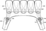 Method for simultaneously installing a monolithic dental prosthesis on multiple dental implants