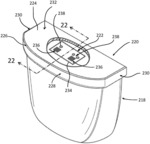 Plumbing fixtures with insert-molded components