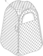 Portable sauna tent
