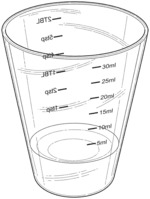 Stackable medication cup