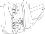 Stowable check strap assembly for vehicle door