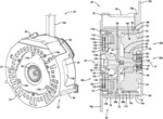 Outer rotor motor with integrated brake
