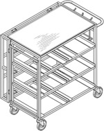 Fold and stack cart