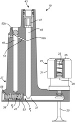 Cylinder valve assembly with valve spring venting arrangement