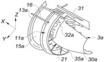 Bypass propulsion unit, comprising a thrust reverser with movable cascades