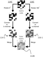 System and method for transmitting financial information via color matrix code
