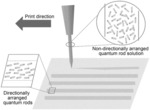 Method for preparing fluorescent polarizing film based on directional arrangement of quantum rods