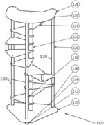 Freestanding modular spiral staircase