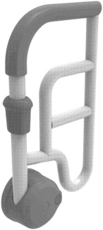 Grab handle for hospital bed