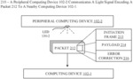 DEVICE COMMUNICATION THROUGH HIGH-FREQUENCY LIGHT ENCODING