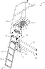 Ladder systems, agricultural vehicles, and related methods